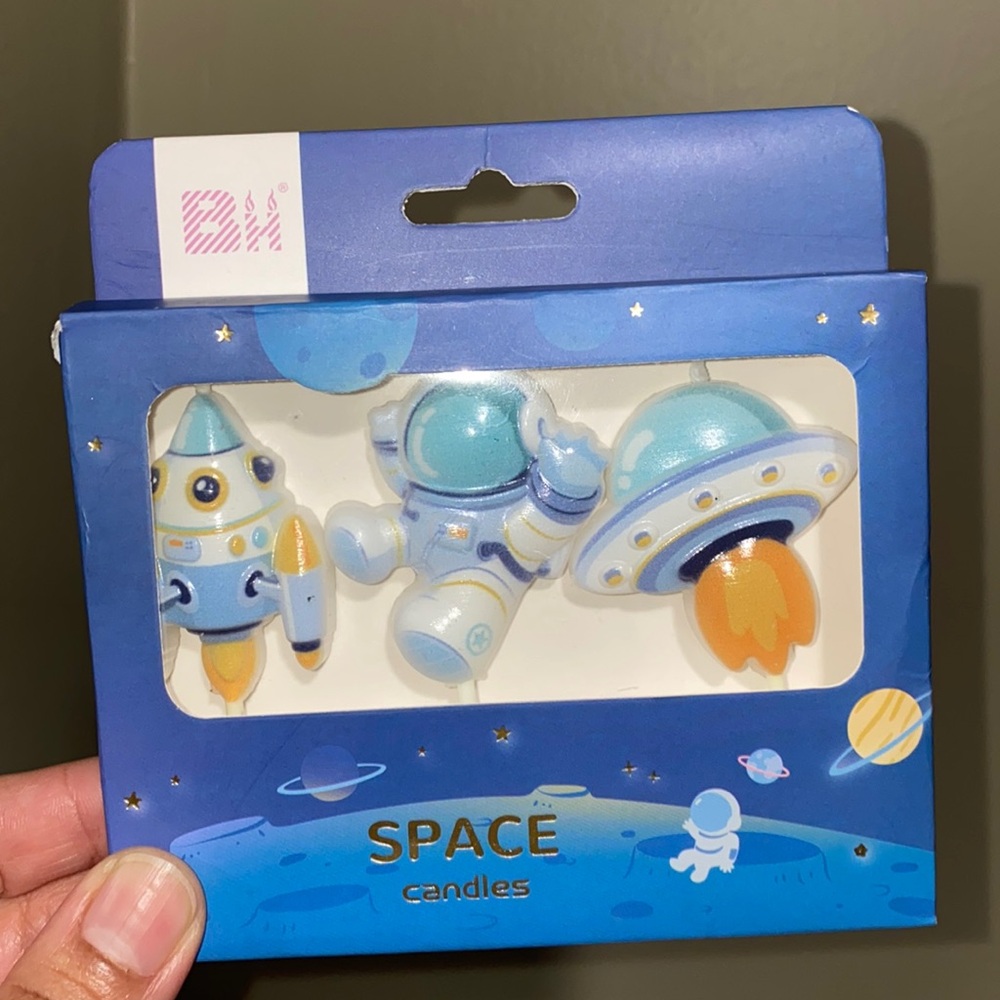 Birthday Space Candles